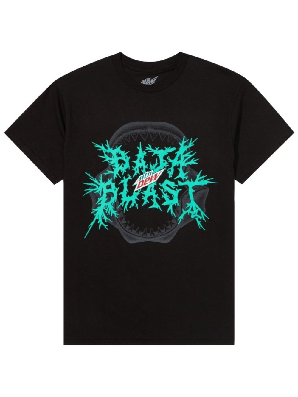 New! Mountain Dew Baja Blast Soda Heavy Metal Shark T-Shirt Men's L XL